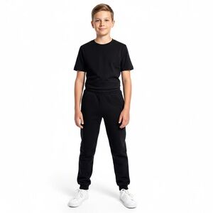 Urban Pipeline Youth Large Boy 14 16 Classic Black Joggers Drawstring Sweats